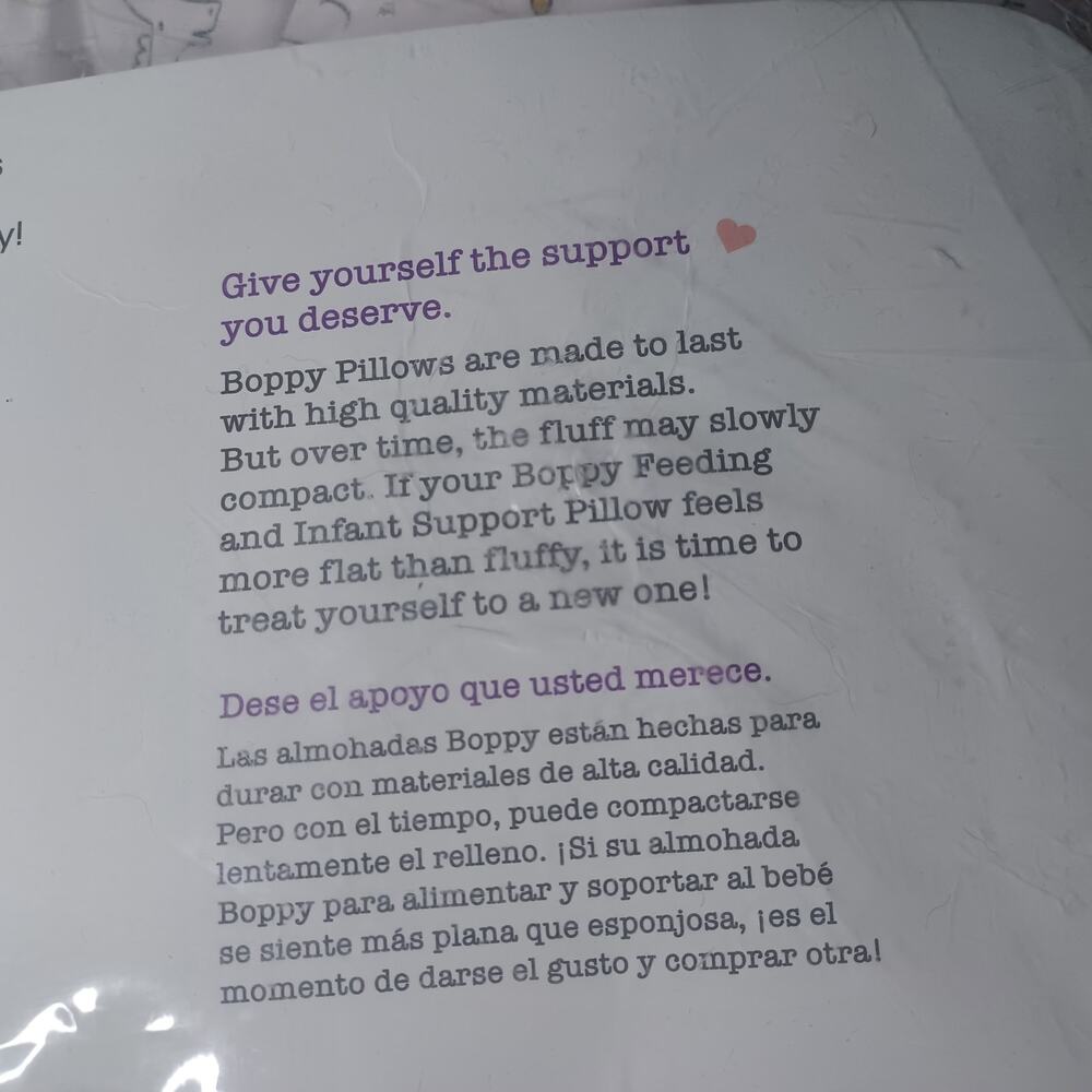 Boppy Original Feeding Pillow w/ Black Gold Animal Print Cover - Picture 7 of 8
